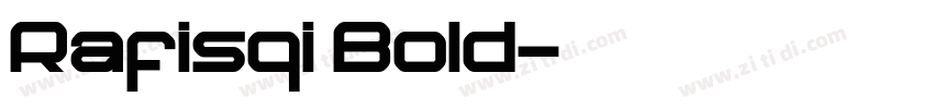Rafisqi Bold字体转换